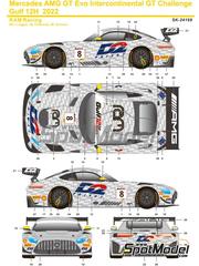 Miniature CS015: Marking / livery 1/24 scale - Mercedes AMG